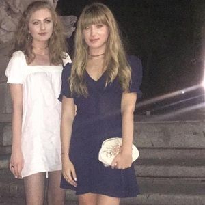 Reformation vintage viscose blue dress